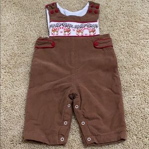 Boys corduroy reindeer longalls